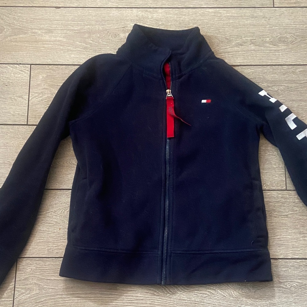 Tommy Hilfiger Navy Jacket with Red Accent